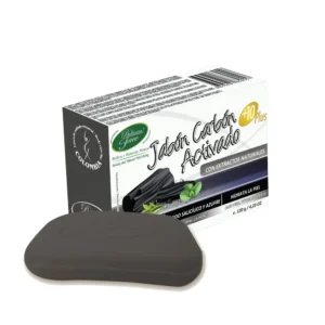 JABON FACIAL Y CORPORAL CARBON ACTIVADO X100G (ACIDO SALICILICO+MENTOL+VITAMINA E+ALOE VERA) (COMERLAT) - COMERLAT