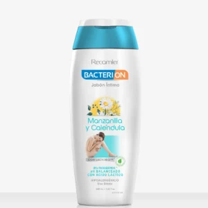 JABON INTIMO BACTERION PH BALANCEADO CON LACTOBIO & ACIDO LACTICO HIPOALERGE. MANZANILLA & CALENDULA - FCO x 220 ML
