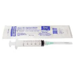 JERINGA 5ML 21GX1 1/2" AGUJA ROSCA DESECHABLE X1UND (DISPOCOL) - DISPOCOL
