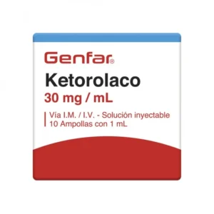 KETOROLACO 30 MG/ML SLN INY - CAJA x 10 AMP