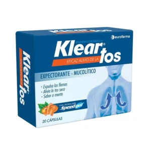 KLEAR TOS MENTA 8 MG CBG - CAJA x 20 CAPS