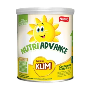 KLIM NUTRIADVANCE A PARTIR DE LOS 2 AÑOS LECHE EN POLVO SABOR VAINILLA - LATA x 800 GR