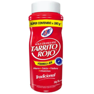 KOLA GRANULADA TARRITO ROJO - TARRO 380 GR SUPER CONTENIDO - SABOR FRESA