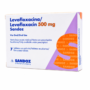 LEVOFLOXACINA 500 MG - CAJA x 7 TAB