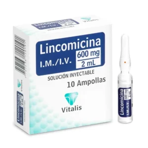 LINCOMICINA 600 MG/2 ML SLN INY - CAJA x 10 AMP