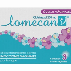 (LOMECAN V) CLOTRIMAZOL 200 MG - CAJA x 3 OVULOS