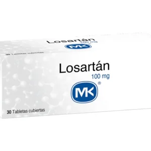 LOSARTAN 100 MG - CAJA x 30 TAB REC.