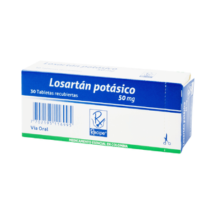 LOSARTAN 50 MG - CAJA x 30 TAB