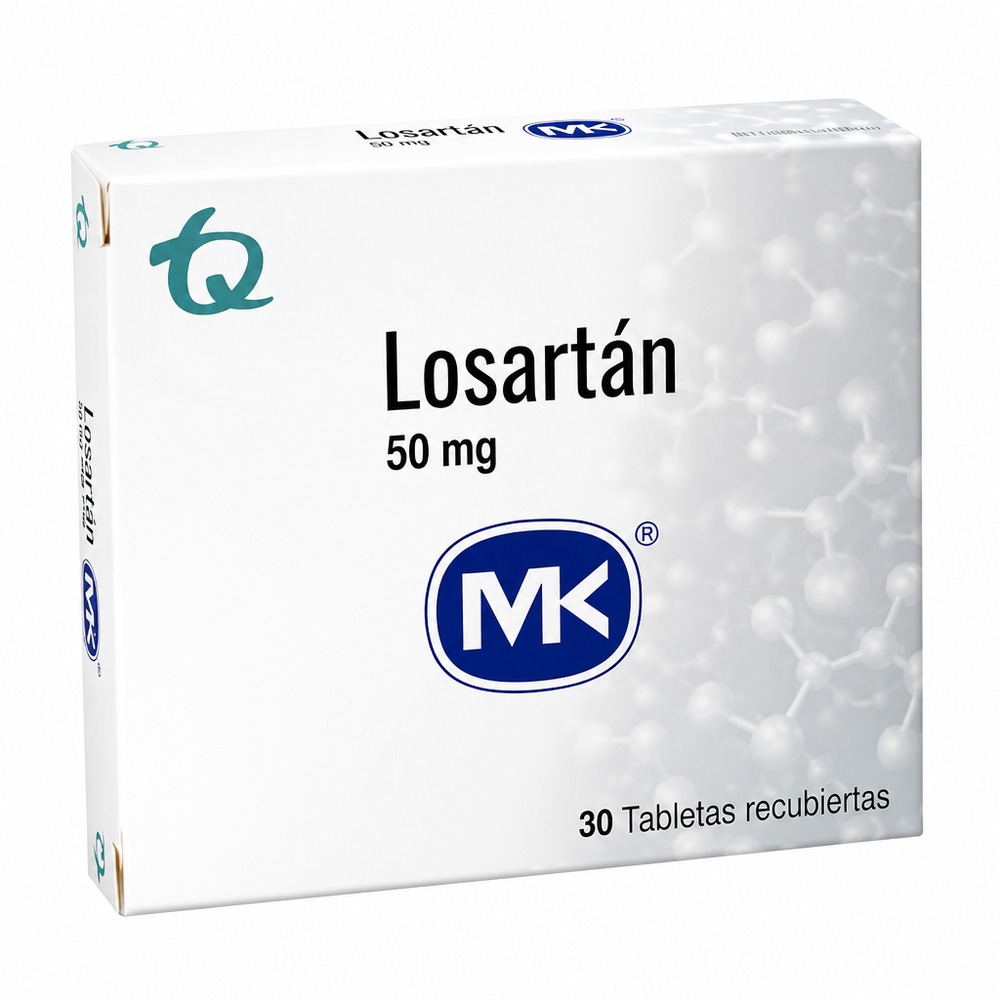 LOSARTAN 50MG CX 30 TB (TECNOQUIMICAS) - TECNOQUIMICAS