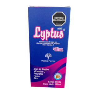 LYPTUS JBE CON MIEL DE ABEJAS VITC PROPOLEO & POLEN - FCO x 120 ML - SABOR MENTA
