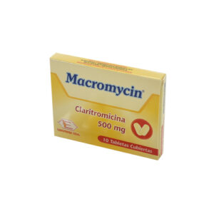 MACROMICYN 500MG CX10 TB (CLARITROMICINA)(LABQUIFAR) - LABQUIFAR