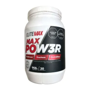 MAXPOW3R CON PALATINOSA FRUCTOSA ELECTROLITOS ELITEMAX EN POLVO - TARRO x 908 G - SABOR A MIX DE FRUTAS