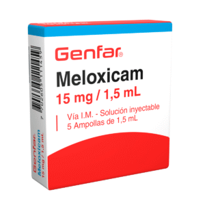 MELOXICAM 15 MG/1.5 ML SLN INY - CAJA x 10 AMP x 1.5 ML