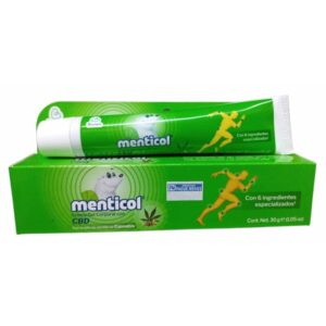 MENTICOL CREMA GEL CORPORAL CON CBD & SEMILLAS DE CANNABIS - CAJA DISPLAY x 6 UNID