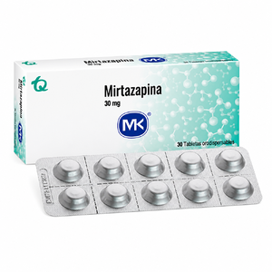 MIRTAZAPINA 30 MG - CAJA x 30 TAB ORODISPERSABLE
