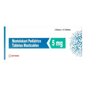 MONTELUKAST PEDIATRICO 4 MG CX 30 TAB MASTICABLES (HETERO) - SEVEN PHARMA