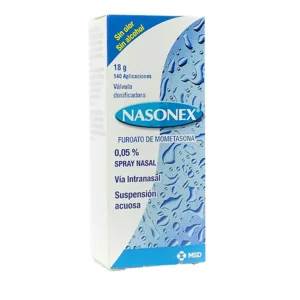 (NASONEX) MOMETASONA 0.05% (0.05G/100G) SPRAY NASAL SIN ALCOHOL - FCO x 10 GR x 60 APLICACIONES