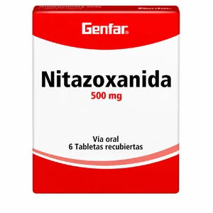 NITAZOXANIDA 500 MG - CAJA x 6 TAB