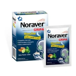 NORAVER GRIPA BEBIDA NOCHE CX6 SOBRES 15G(TECNOQUIMICAS) - TECNOQUIMICAS