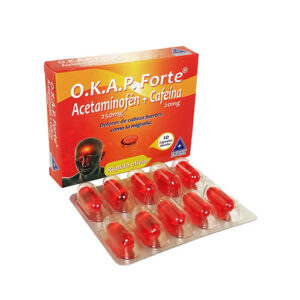 OKAP FORTE 250MG/20MG CX 10 CAP BLANDAS (ACETAMINOFEN+CAFEINA) (TRIDEX) - TRIDEX