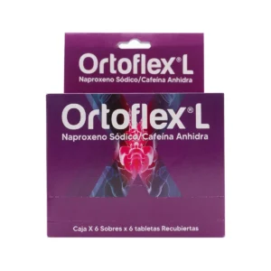 ORTOFLEX L CX6SOB X6TAB RECUBIERTAS(NAPROXENO SODICO 550MG+CAFEINA ANHIDRA 65MG) (MEMPHIS) - MEMPHIS
