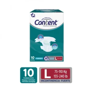 PAÑAL CONTENT MEDICAL ADULTO TALLA L - PQTE x 9 UND