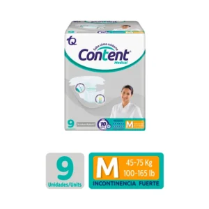 PAÑAL CONTENT MEDICAL ADULTO TALLA M - PQTE x 9 UND