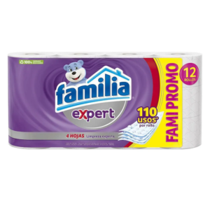 PAPEL HIGIENICO EXPERT PQX 12 UND(PRODUCTOS FAMILIA) - PRODUCTOS FAMILIA S.A