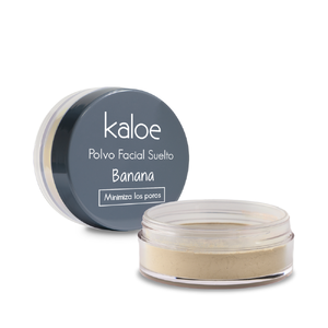 POLVO FACIAL SUELTO BANANA MINIMIZA LOS POROS KALOE - ESTUCHE x 12 G