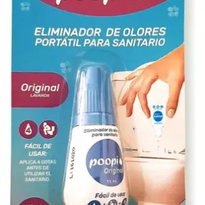 POOPI ORIGINAL LAVANDA GT X15ML (ELIMINADOR DE OLORES) (AZUL) - OKOLINA SAS