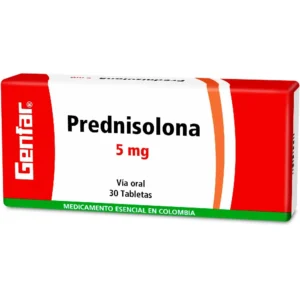 PREDNISOLONA 5MG CX30 TB(GENFAR) - GENFAR