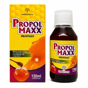 PROPOL MAXX JBE CON PROPOLEO MIEL DE ABEJAS & VITAMINA C - FCO x 120 ML - SABOR MENTA