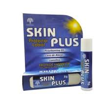 PROTECTOE LABIAL SKIN PLUS CON PROVITAMINA B5 CERA DE ABEJAS & LANOLINA - BARRA x 5 G - SABOR MENTA