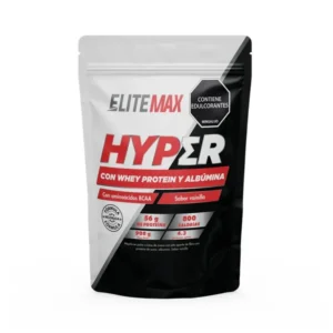 PROTEINA HYPER CON ALBUNINA ELITEMAX EN POLVO - DOYPACK x 908 G - SABOR VAINILLA