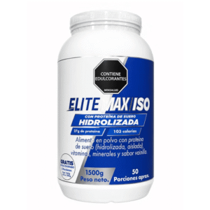 PROTEINA ISO HIDROLIZADA ELITEMAX EN POLVO - TARRO x 1500 G - SABOR VAINILLA