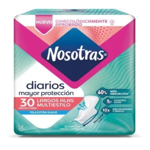 PROTECTORES NOSOTRAS DIARIOS LARGOS ALAS MULTIESTILO PQX30 UND (PRODUCTOS FAMILIA) - PRODUCTOS FAMILIA S.A