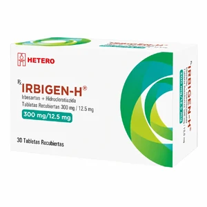 R-IRBIGEN H 300MG/12.5MG CX30TAB(IRBESARTAN+HIDROCLOROTIAZIDA) (HETERO) - SEVEN PHARMA