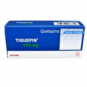 R-TIQUEPIN 100MG CX30TAB (QUETIAPINA) (HETERO) - SEVEN PHARMA