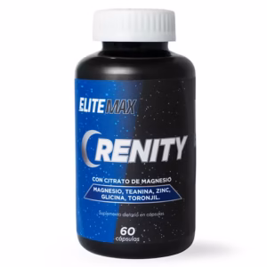 RENITY CON CITRATO DE MAGNESIO TEANINA ZINC GLICINA TORONJIL ELITEMAX - FCO x 60 CAPS