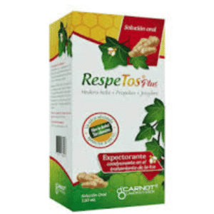 RESPETOS PLUS SLN ORAL CON HEDERA HELIX + PROPOLEO + JENGIBRE - FCO x 120 ML