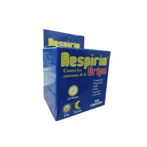 RESPIRIN GRIPA CX 100 CAPS (ACETAMINOFEN + CAFEINA + FENILEFRINA + CETIRIZINA) - DISTRIBUIDORES