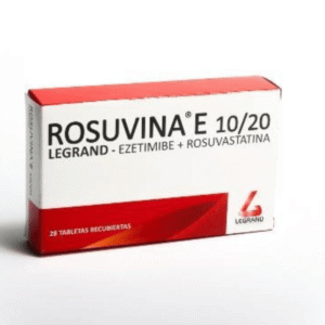 (ROSUVINA E) EZETIMIBE/ROSUVASTATINA 10 MG/10 MG - CAJA x 30 TAB RECU