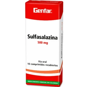 SULFASALAZINA 500MG CX10 TB(GENFAR) - GENFAR