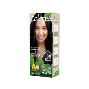 TINTURA COLORISS 3.0 CASTAÑO OSCURO - CAJA x 50 GR + KIT TINTURA (REVELADOR-TTO POST COLOR-GUANTES)