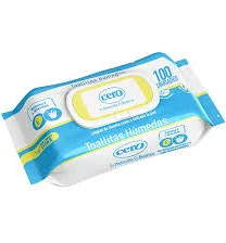 TOALLITAS HUMEDAS CON VITAMINA E Y ALOE VERA - PQTE x 100 UND