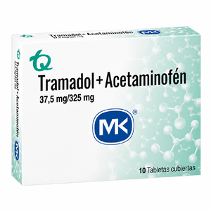 TRAMADOL 37.5 MG + ACETAMINOFEN 325 MG - CAJA x 10 TAB