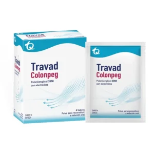 TRAVAD COLONPEG 3350 CX 4 SOBRES SOL ORAL POLVO PARA RECONSTITUIR (POLIETILENGLICOL) (TECNOQUIMICAS) - TECNOQUIMICAS