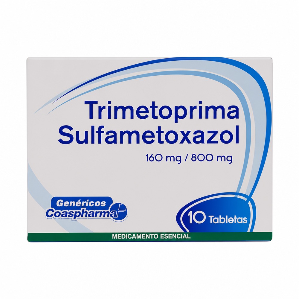 TRIMETOPRIM SULFAMETOXAZOL 160/800MG CX10 TB (COASPHARMA) - COASPHARMA