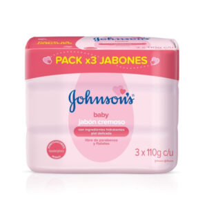 TRIPACK JABON BABY CREMOSO HUMECTANTE ROSADO 3X110GR (JOHNSON & JOHNSON) - JOHNSON & JOHNSON DE COLOMBIA