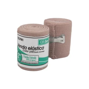 VENDA ELASTICA COLOR PIEL AUTOADHESIVA ALFA SAFE 2`*5 YDS (5 CM x 4.50 MTS) - BLISTER GANCHERO x UNID `REF: VEELAU002`